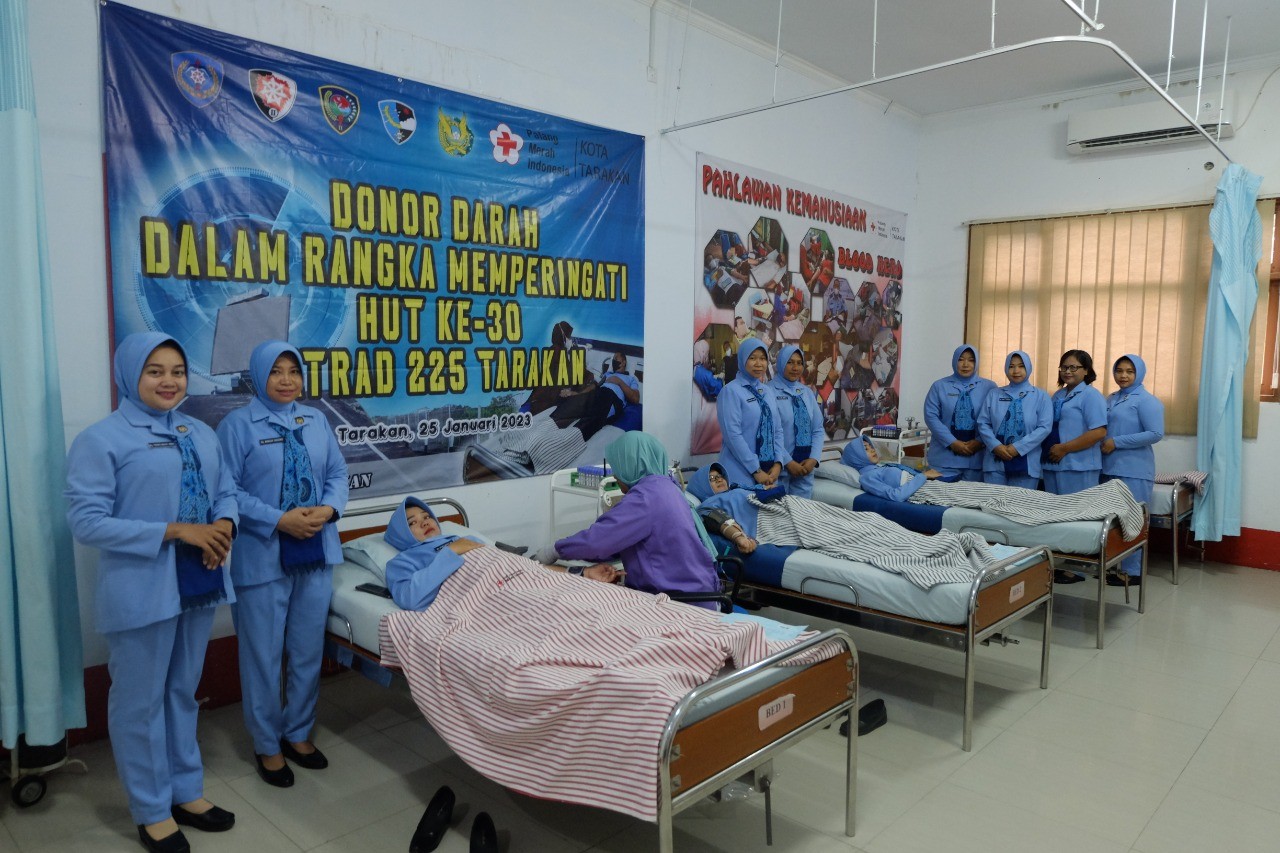 Satuan Radar TNI AU (Satradar) 225 Tarakan, PIA Ardhya Garini Ranting 05-15/D.II berkolaborasi denga