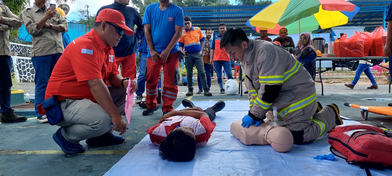 PMI Kota Tarakan Menjadi Juri Dalam Gelaran Fire & Rescue Competition PT. PLN Nusantara Power UPDK T