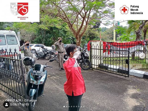 PMI Kota Tarakan melakukan Siaga Pertolongan Pertama pada Upacara HUT RI Ke-75