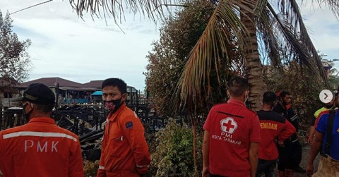 Kebakaran Kembali Terjadi Di Kota Tarakan Kali ini Daerah Juata Laut